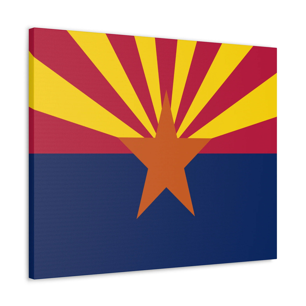 Arizona State Flag Canvas Vibrant Wall Art Unframed Home Decor